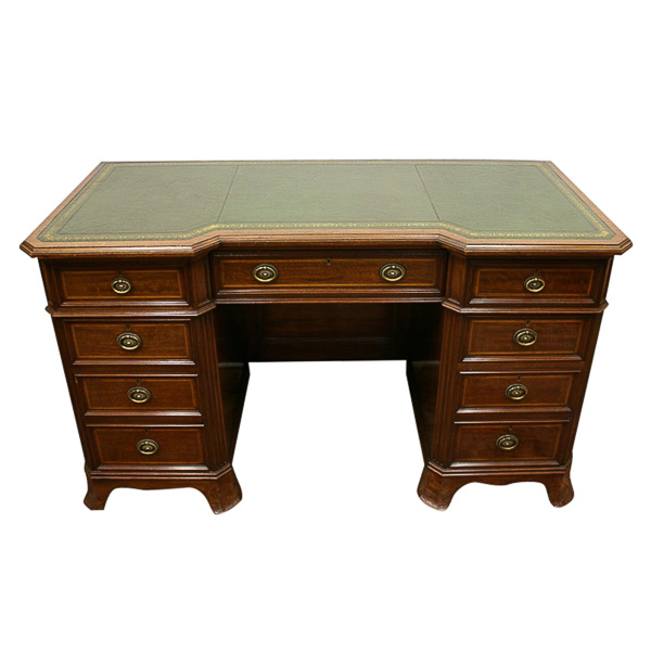 George Iii Style Mahogany Desk, Antique Mahogany Desk With Drawers