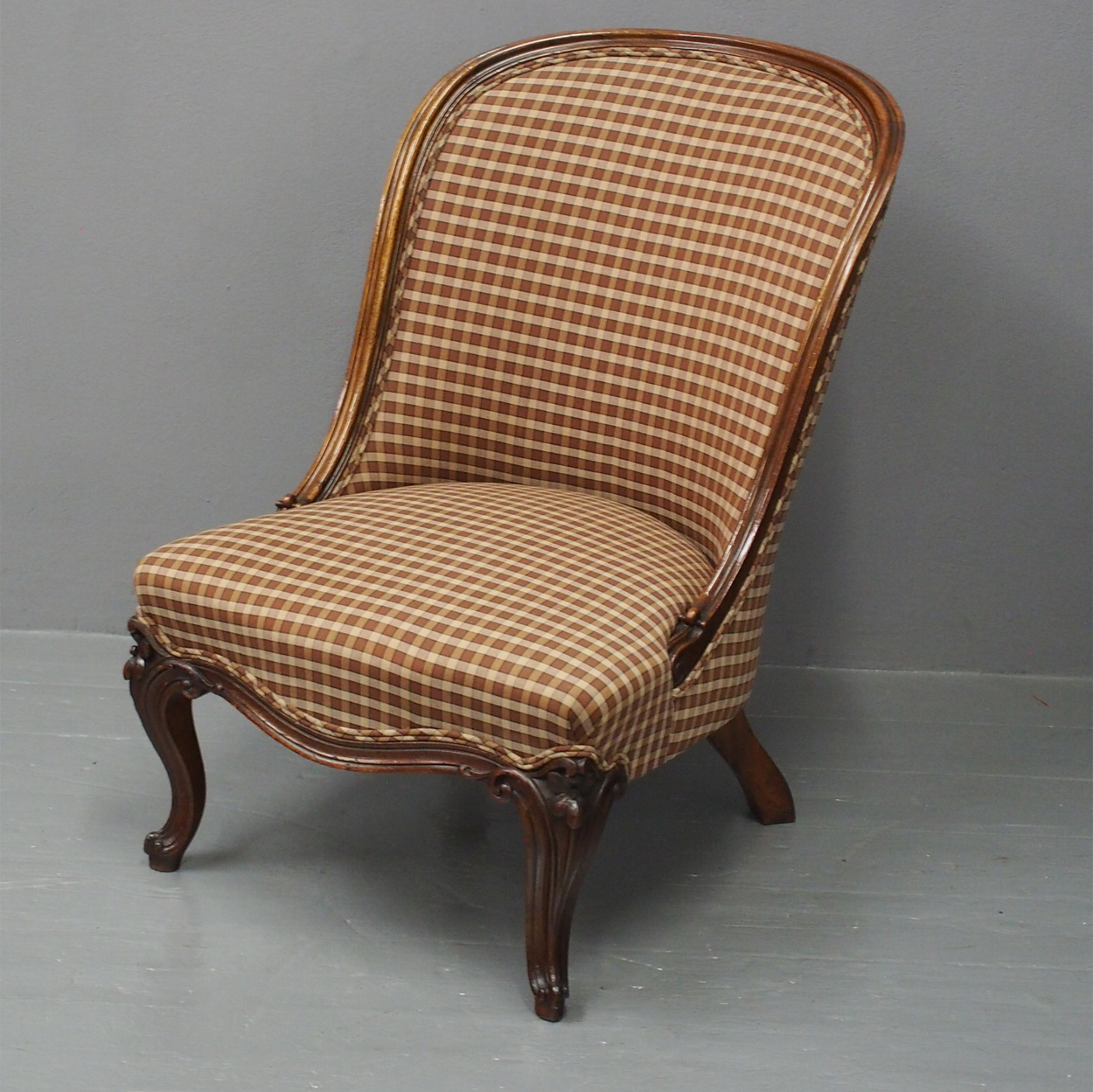 victorian walnut side chair