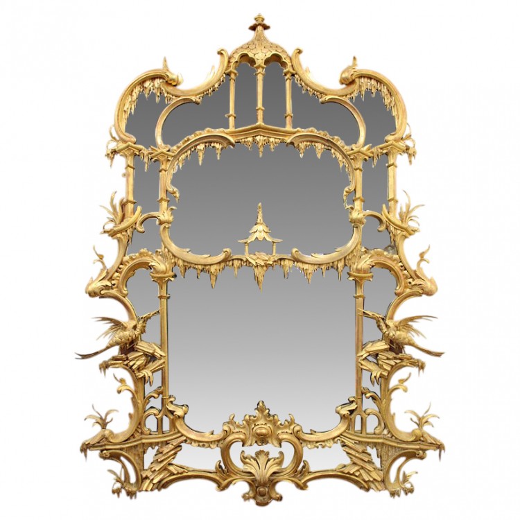 Antique Mirror Chippendale Style