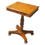 William IV Oak and Pollard Oak Occasional Table