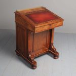 Antique Victorian Burr Walnut Davenport Desk