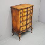 Georgian Style Figured Walnut Chest of Drawers