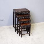Nest of 4 Chinese Rosewood Tables
