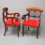 Pair of Scottish Victorian Mahogany Armchairs