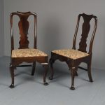 Antique Pair of George I Style Mahogany Side Chairs