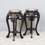 Pair of Neat Chinese Rosewood Plant Stands