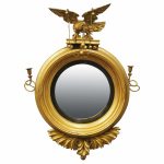 Large Regency Gilt Girandole Mirror