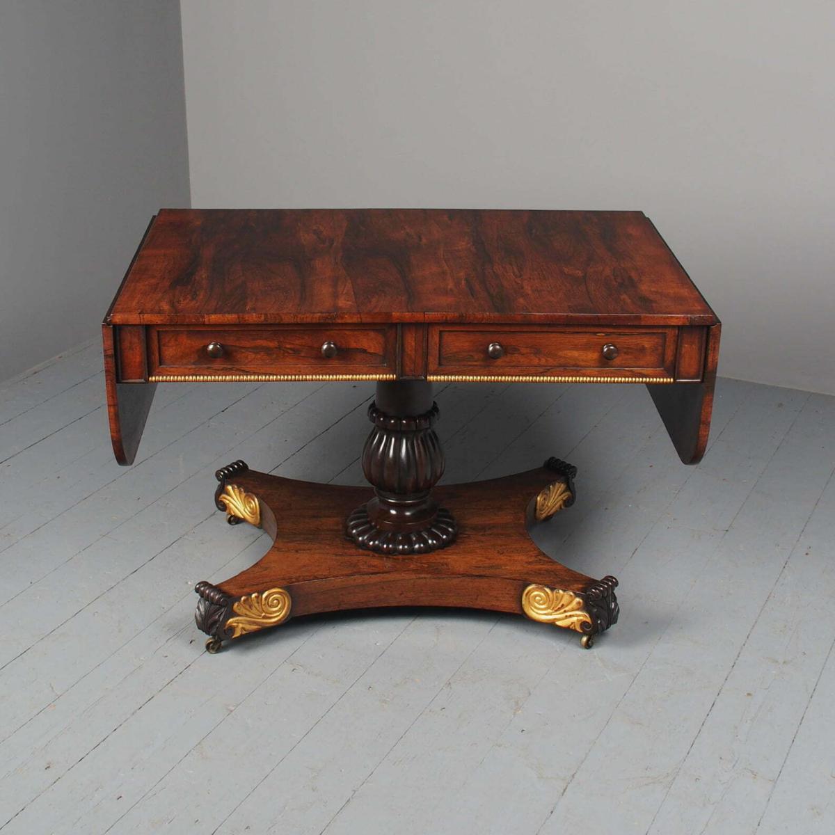 Antique Regency Rosewood Sofa Table