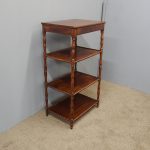 Victorian Biedermeier Mahogany 4 Tier Whatnot