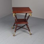 Unusual Antique Walnut Occasional Table