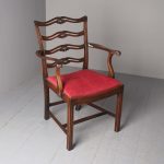 Antique Georgian Style Mahogany Armchair