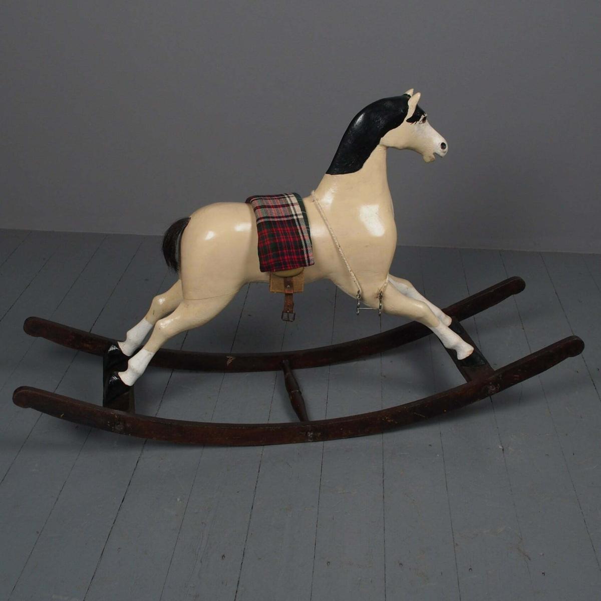 Pine rocking horse on sale