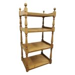 Unusual Large Yellow Pine Victorian Whatnot