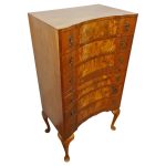 Georgian Style Walnut Tall Chest