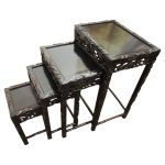 Nest of 4 Chinese Rosewood Tables