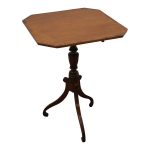 George III Inlaid Snap Top Occasional Table