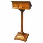 Neoclassical Style Oak Lectern