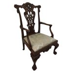 Chippendale Style Elbow Chair