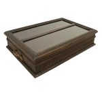 Unusual Oak Tabletop Display Cabinet