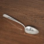 Antique Large Solid Silver Serving Spoon