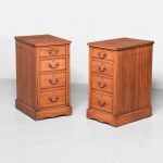 Pair of Pedestal Bedside Cabinets