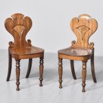 Exhibition Quality Pair of Mahogany William IV Hall Chairs