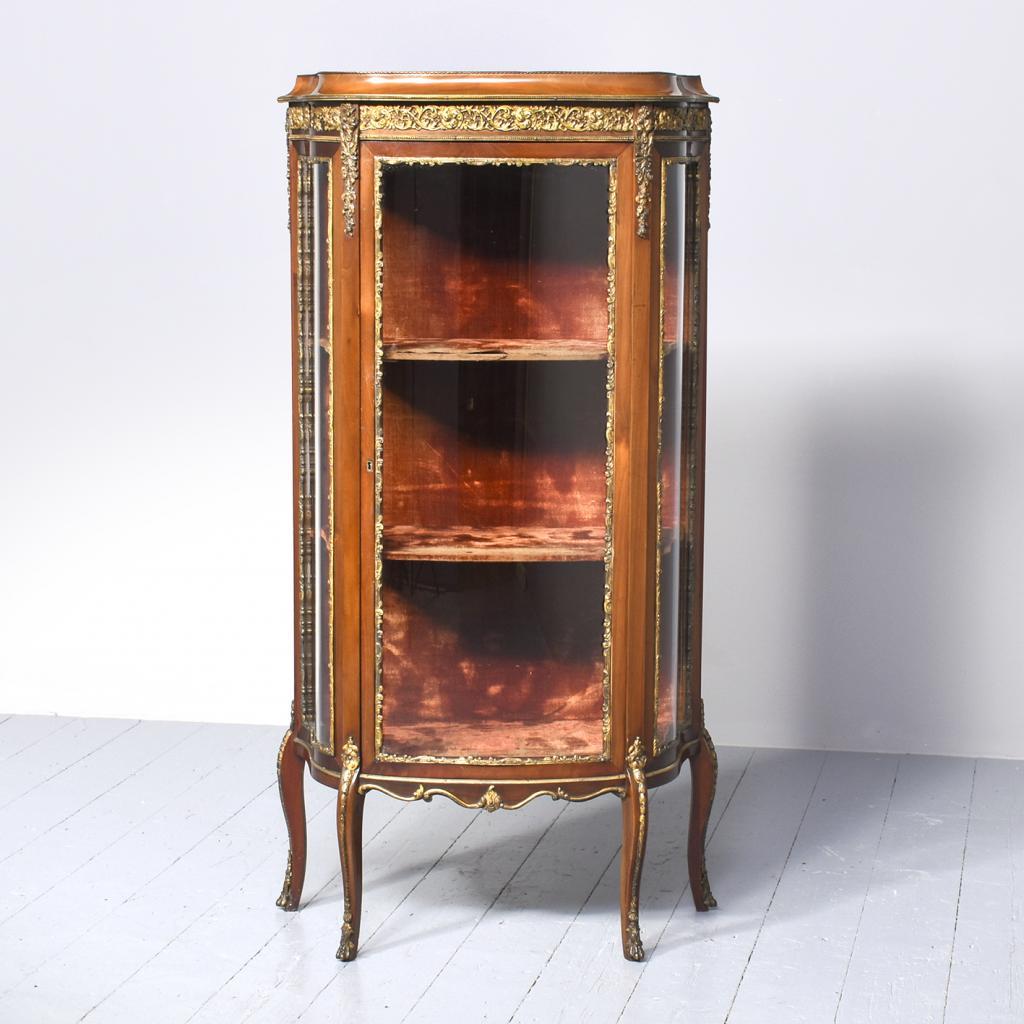 French provincial display shop cabinet
