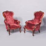 Pair of Victorian Mahogany Armchairs