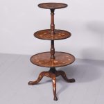 Marquetry Inlaid Mahogany Dumbwaiter