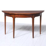 Pair Of George III Mahogany D-End Side or Hall Tables