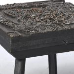 Set of 3 Printing Block Top Occasional Tables Antiques