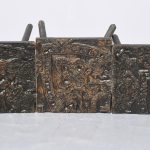 Set of 3 Printing Block Top Occasional Tables Antiques