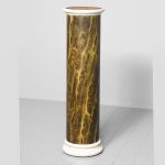 Circular Faux Marble Pedestal