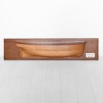 Carved Half Hull of a Schooner, Dated 1838