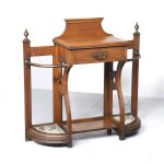 Red Walnut Stick Stand in The Manner Of James Shoolbred of London