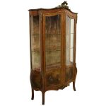 French Serpentine Front Vernis Martin Cabinet