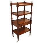 Victorian Mahogany 4 Tier Whatnot