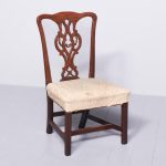 George III Country Chippendale-Style Low Ash Side Chair