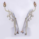 Pair of Victorian Brass Wall Lights