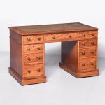 Victorian Mahogany Pedestal Desk