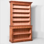 Quality Mid-Victorian Two-Part Open Bookcase in Spanish Mahogany