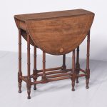 Neat-Sized Inlaid Mahogany Sheraton-Style Dropleaf Table