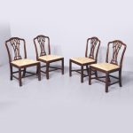 Exceptional Quality Set of Four Georgian Mahogany Side Chairs