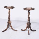 Rare Pair Of 19th Century, Georgian, Adam-Style Mahogany Wine Tables