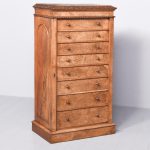 Exhibition Quality Mid-Victorian Burr Walnut Wellington Chest