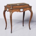 Rare Free-Standing Sevres-Type Plaque Decorated French Jardinière Stand