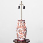 Large Hand-Painted Chinese Vase Converted to a Lamp