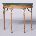 Adam Style Chinoiserie Demi-Lune Table