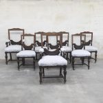 8 Fine Carved Mahogany Dining Chairs in The Renaissance Style by Jenners of Edinburgh