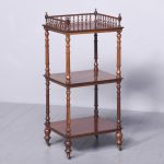 3 Tier Mahogany Whatnot